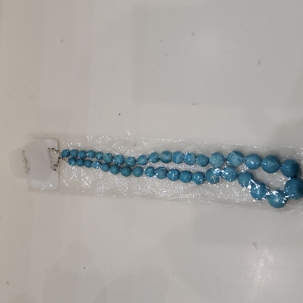 925 Faux Turquoise Necklace - Picture 3 of 4